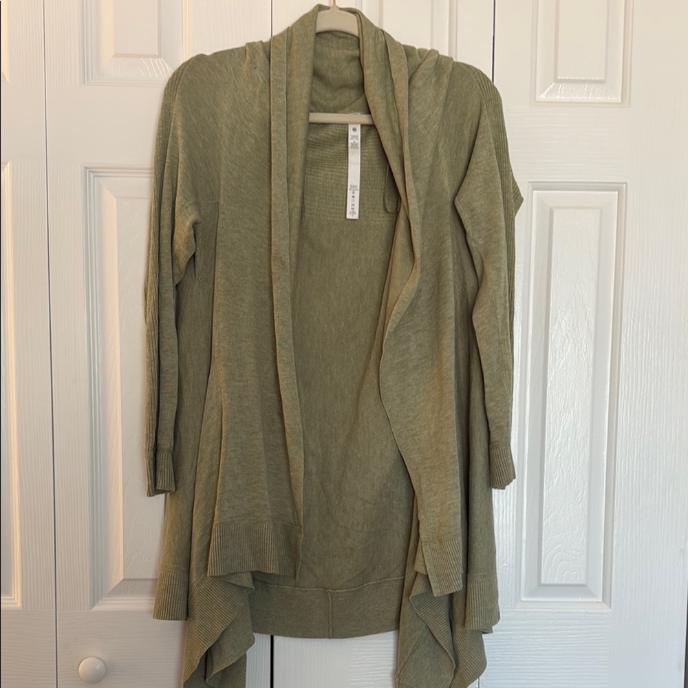 Lululemon Cashlu Knit Waterfall Open Cardigan